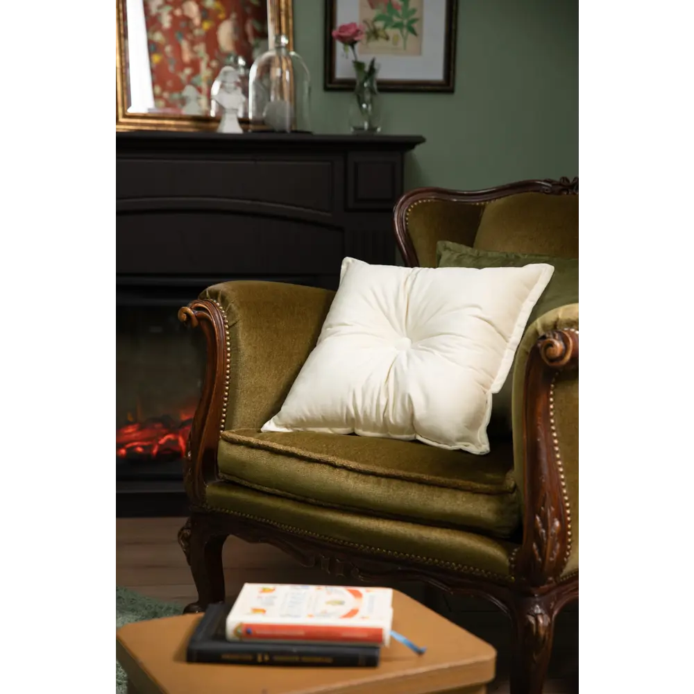 Подушка Бархат 43х43 см кремовая LINEN WAY STLM-2144976 - Вид №9