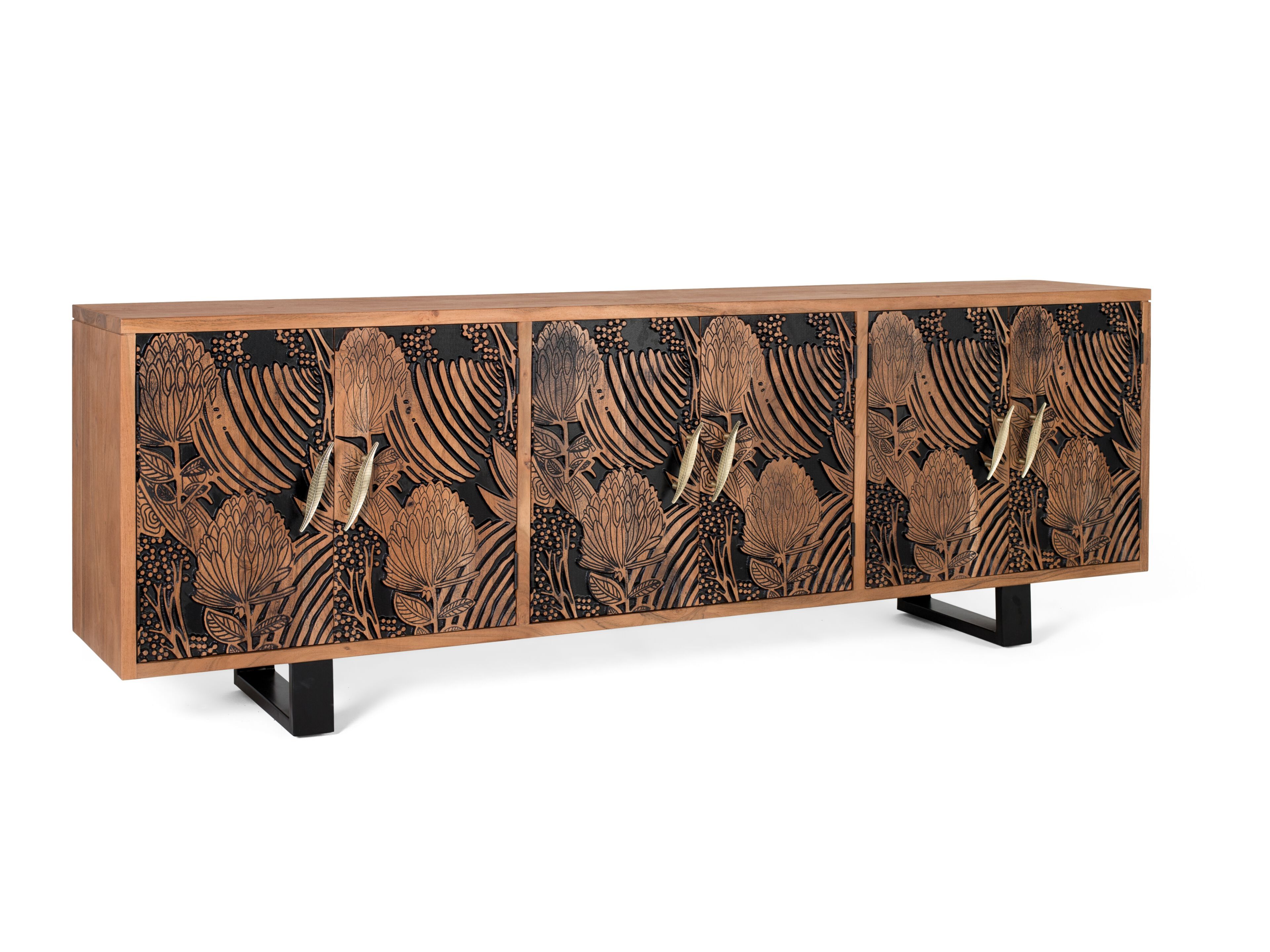 Шкаф из акации с распашными дверями Giner y Colomer Tropicana ARCH-00058464