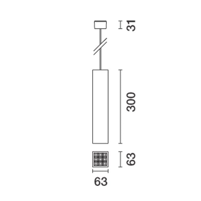 Алюминиевый светодиодный подвесной светильник iGuzzini Laser Blade XS ARCH-00056240 - Вид №5