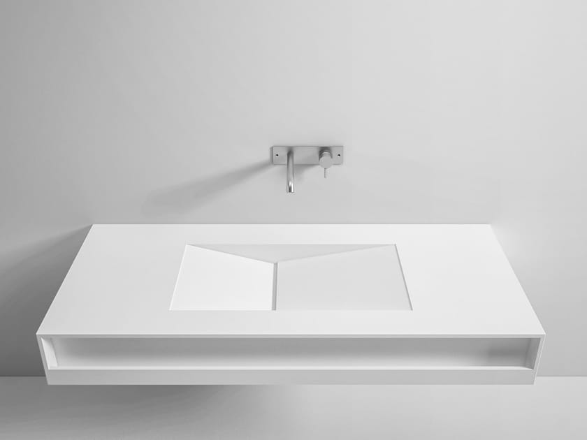 Подвесная раковина Corian® с держателем для полотенец Rexa уникальный ARCH-00037089