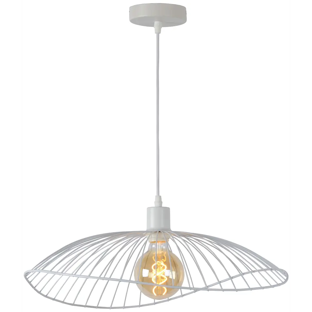 Светильник подвесной Toplight Agnes, 1 лампа, 4 м², с диммером, цвет белый STLM-2110693