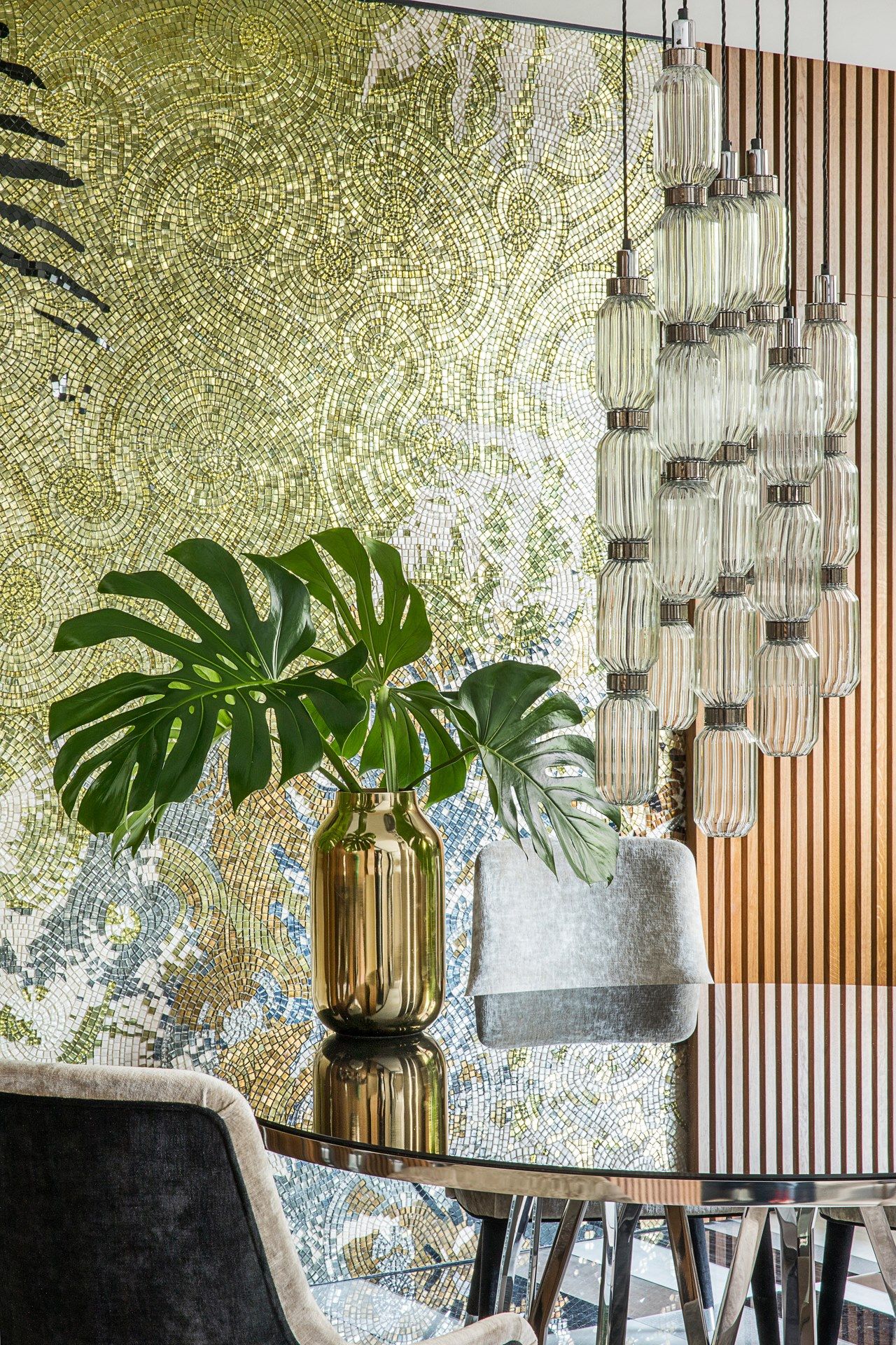 Круглый зеркальный стеклянный стол Sicis Борджиа ARCH-00056075 - Вид №3