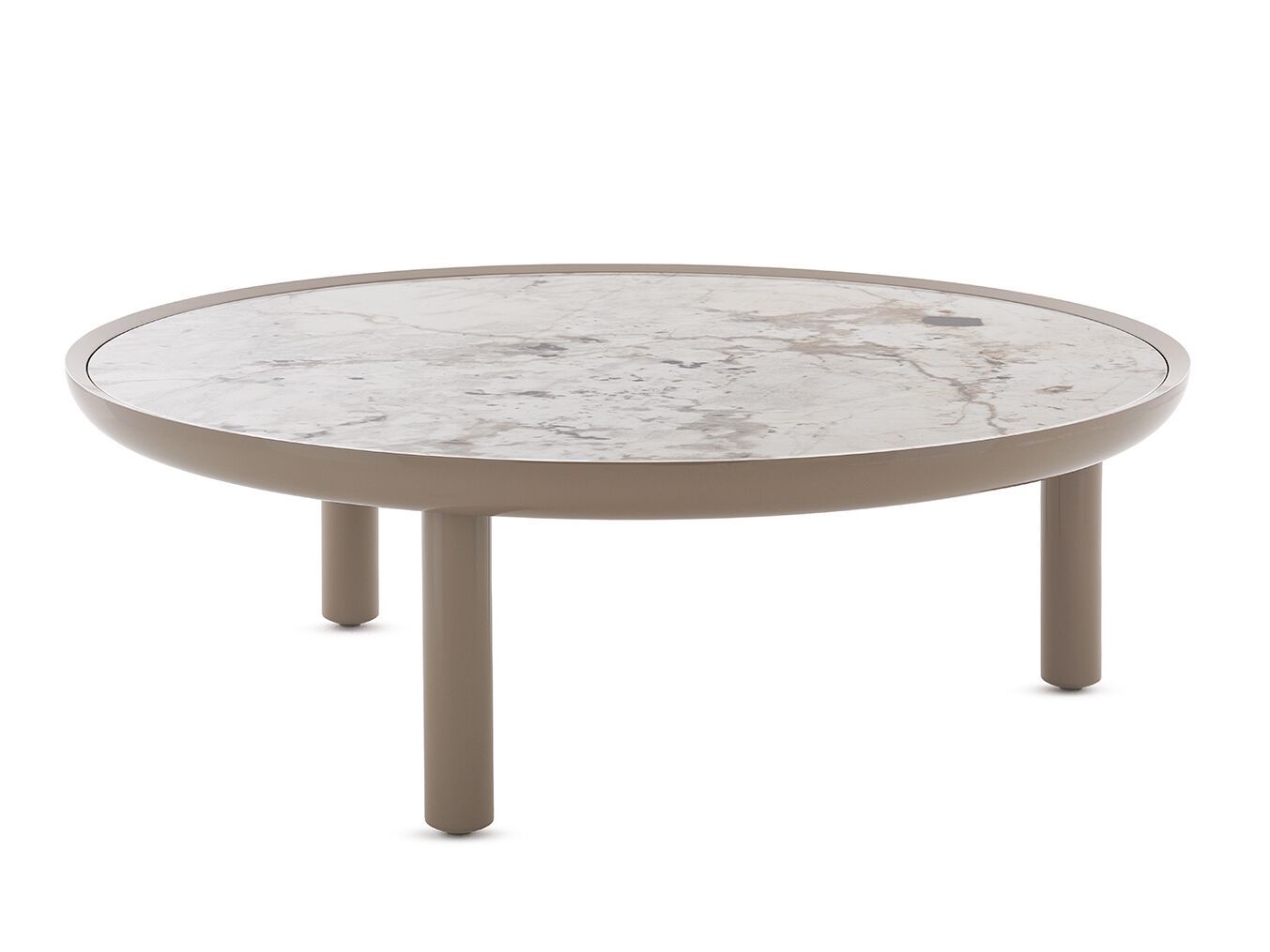 Низкий круглый журнальный столик из керамогранита Kartell K-TOP ARCH-00062411 - Вид №4