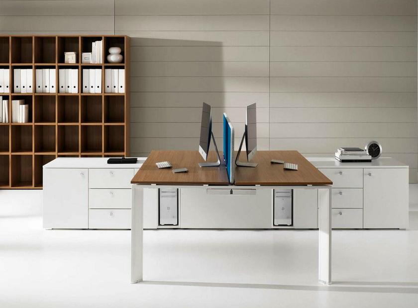 IFT Модульный рабочий стол из стали и дерева с ящиками Cowork sun-id-1373621 - Вид №3