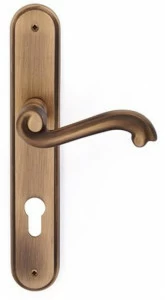 Pasini Ручка из латуни на пластине с накладкой Asia 2970