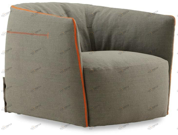 Poliform Кресло со съемным чехлом из ткани Santa monica sun-id-1422466