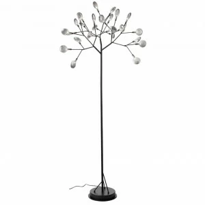 Торшер светодиодный 180х80 см черный с дымчатым Riccardo SL411.415.27 ST LUCE ФЛОРИСТИКА 00-3889410 Серый;черный