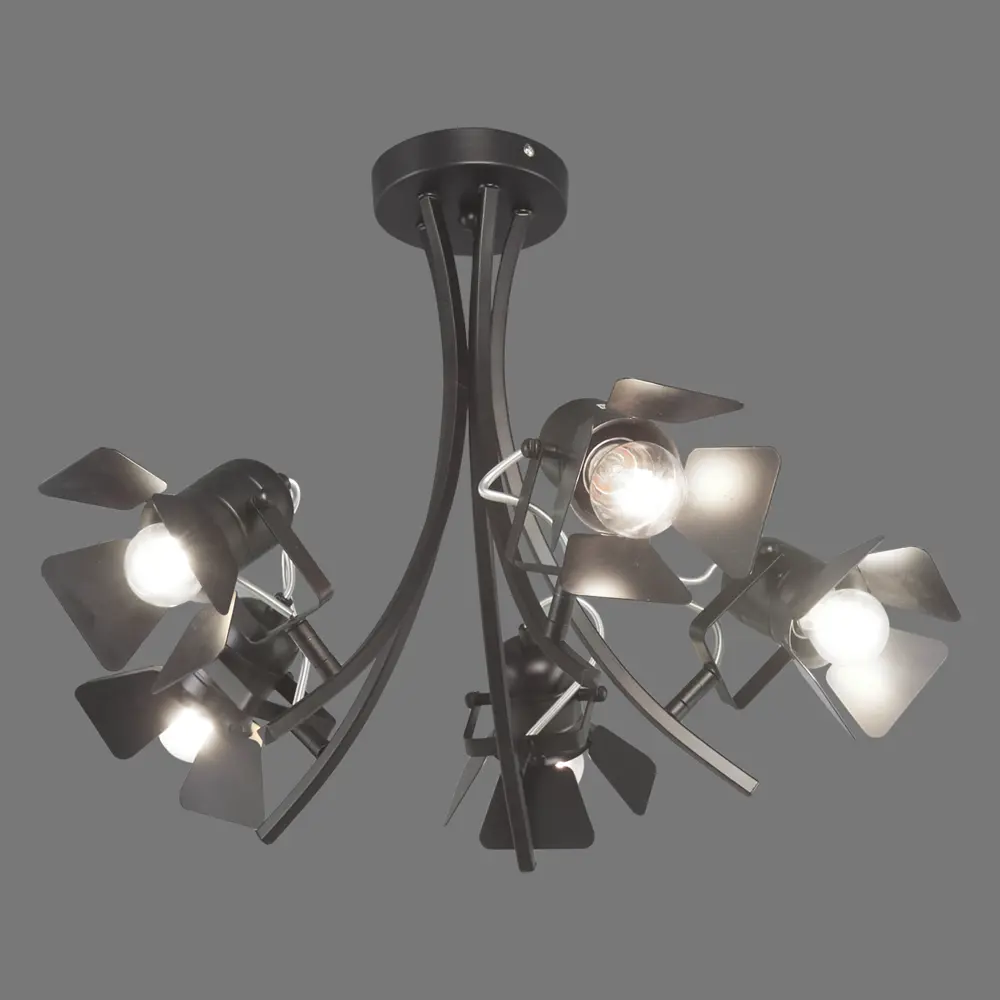Люстра «Gram» 1270/5, 5хE27х40 Вт, цвет чёрный 81966670 STLM-2066560 JLIGHT  - Вид №3
