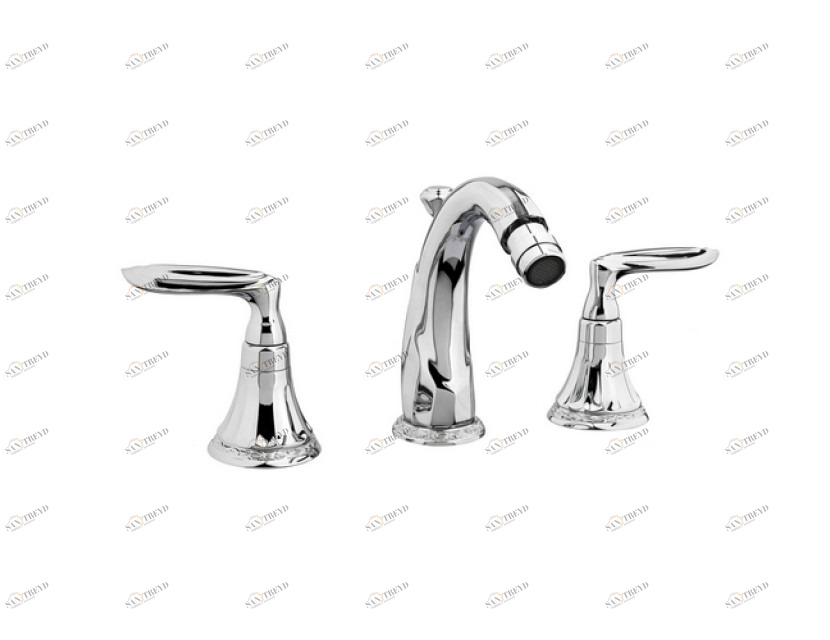 058021.000.50 Комплект биде с тремя отверстиями Яркий хром Mestre Adriatica