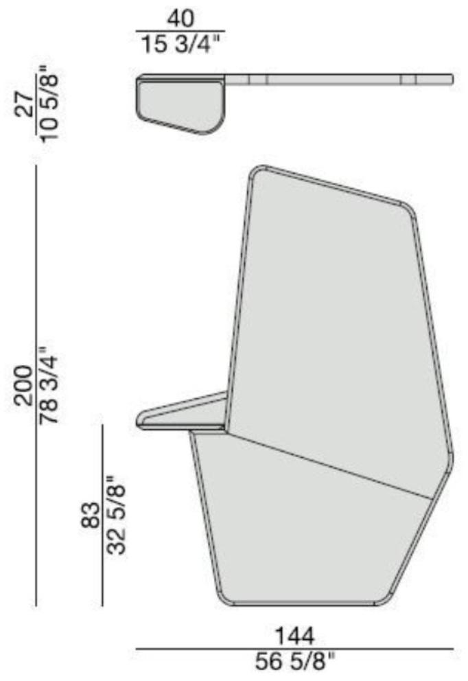 Porada Зеркало с полкой и рамой из ореха Iron sun-id-1436011 - Вид №1