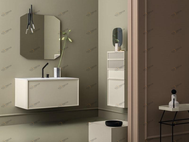 Cerasa Подвесной шкаф для ванной с ящиком Des sun-id-1503069