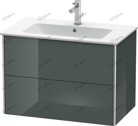 XS417203838 Тумбочка подвесная XSquare #XS4172 810 x 478 мм Доломитово-серый глянцевый лак Duravit
