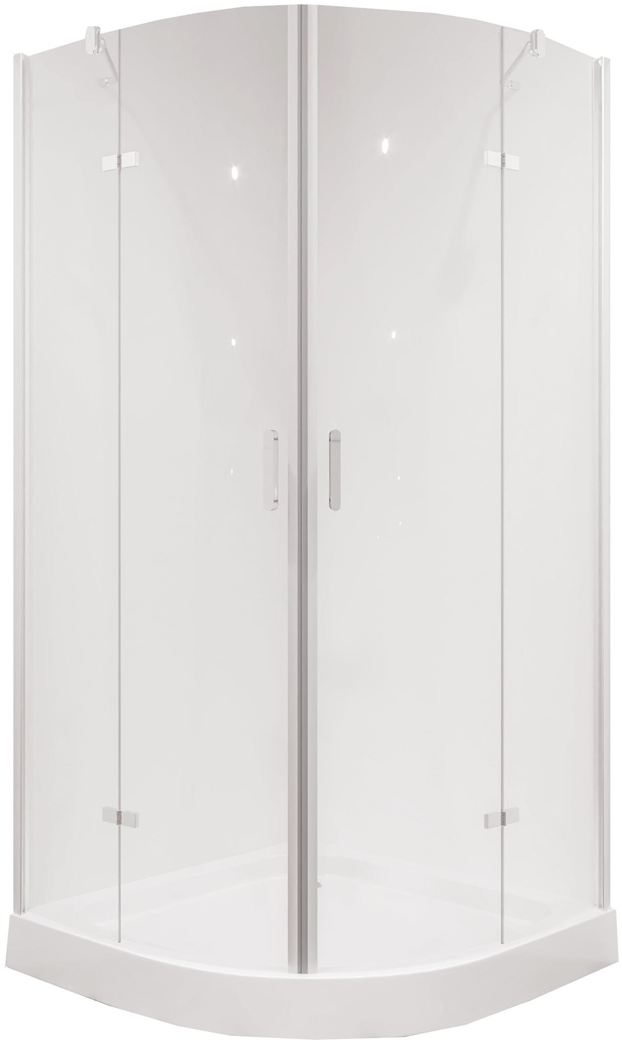 Душевое ограждение NG- 6615-08 (90*90*190) полукруг, двери распашные, 1 место Niagara Nova 66150811 - Вид №1