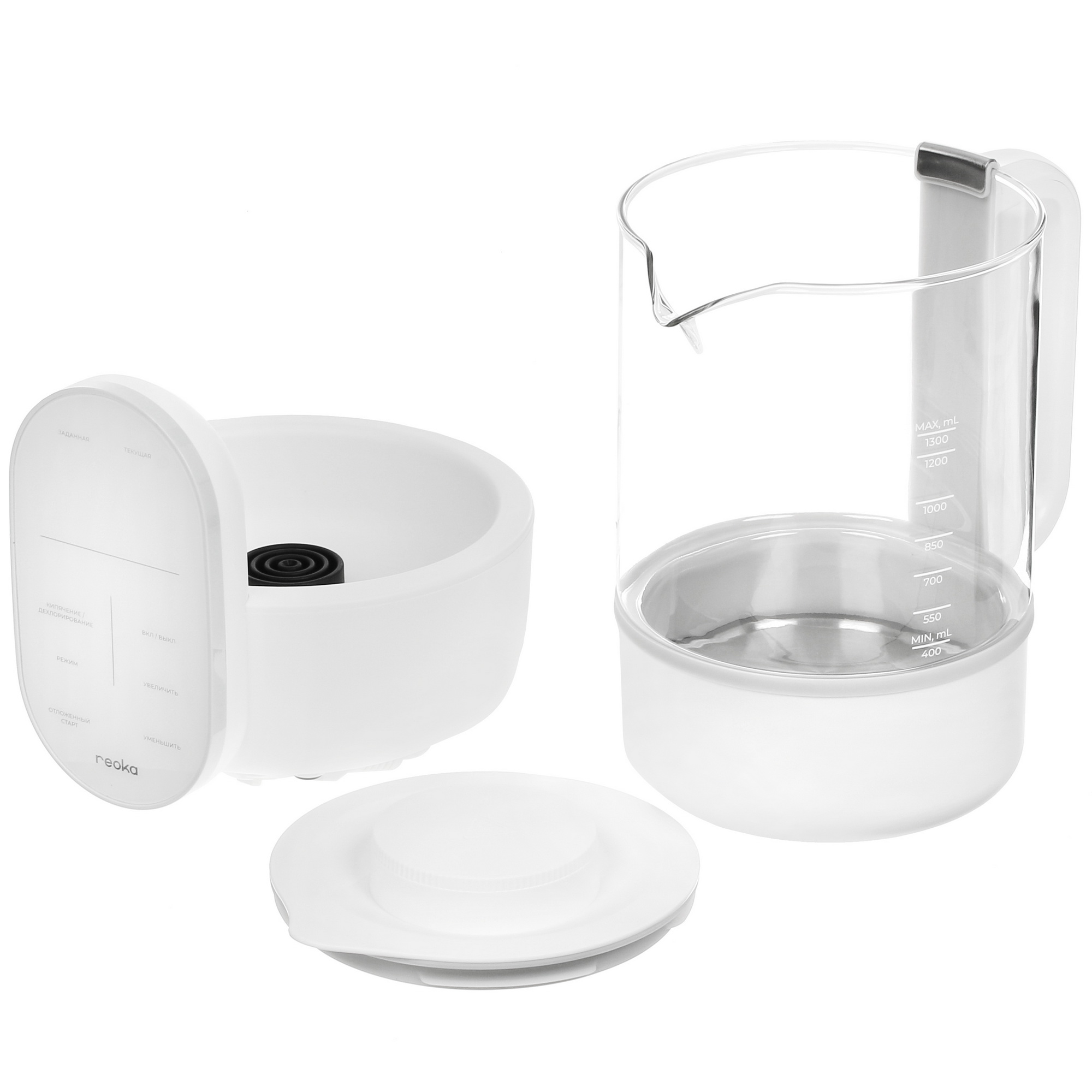 9977414 Электрочайник Reoka RKEK-08TSWG белый STDN-0007075 - Вид №5