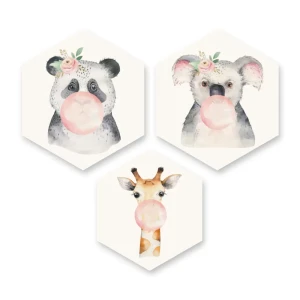 Картина на МДФ Бабл Гам 45x52 см 3 шт