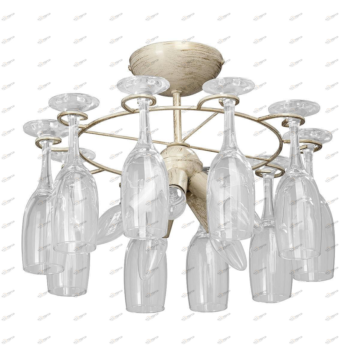 Потолочная люстра Vitaluce V4215/5PL VITALUCE ДИЗАЙНЕРСКИЕ 194234 Бежевый 