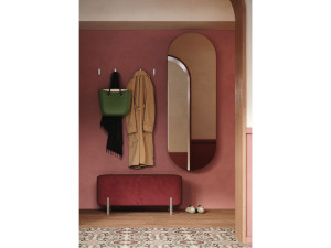 Мебель для прихожей в меламинированном стиле с зеркалом