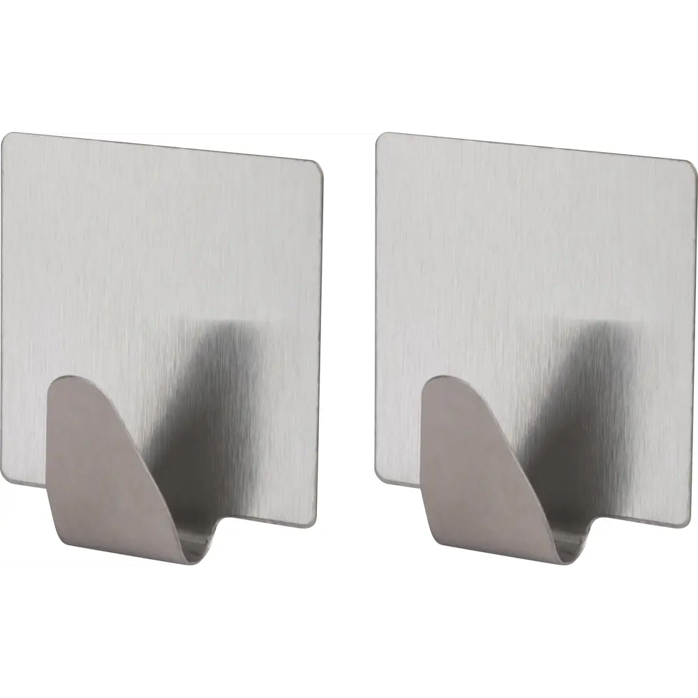 Самоклеящийся крючок KONSENSA 5x5 см никель 2 шт STLM-2060830 - Вид №1