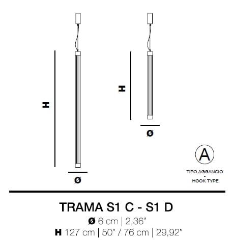 Подвесной светильник из боросиликатного стекла Euroluce Lampadari текстура ARCH-00035908 - Вид №9