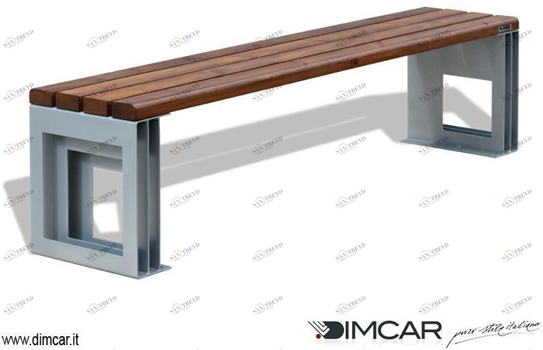 DIMCAR Металлическая скамейка в современном стиле без спинки Elite 355