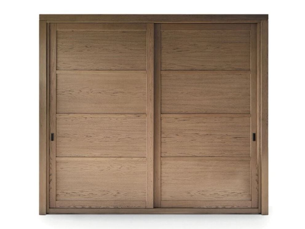 Шкаф из массива дерева с раздвижными дверями Devina Nais ARCH-00068345