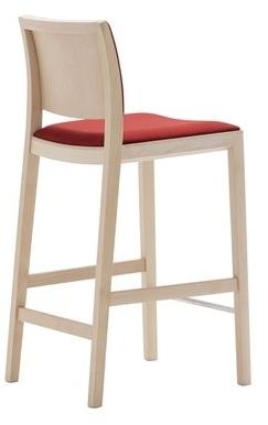 Andreu World Стул деревянный высокий обитый Duos Bq2761 - Вид №1