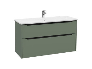 Подвесной шкаф для умывальника со встроенной раковиной с ящиками