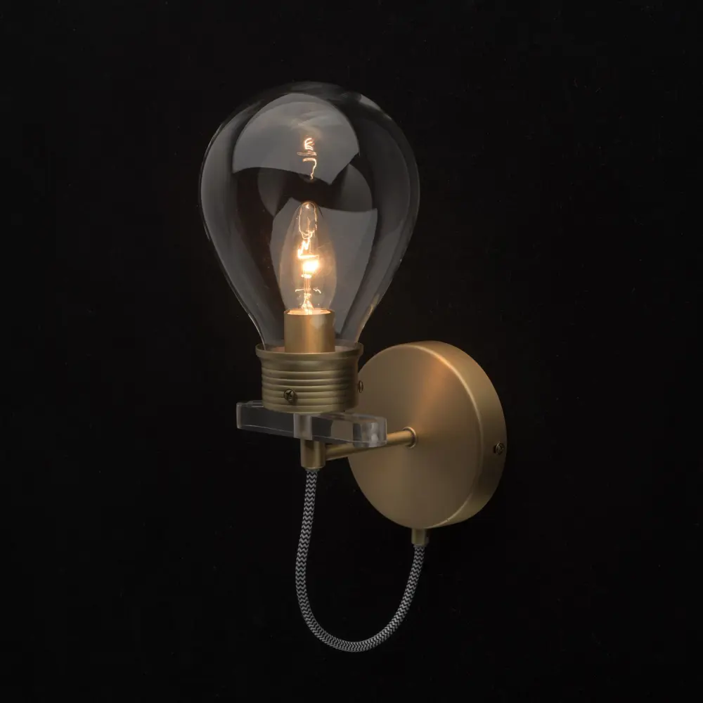 Бра «Атмосфера» 1хE14х5 Вт цвет золотой MW-Light STLM-2034373 - Вид №3