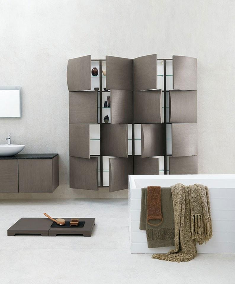 Archeda Подвесная тумба под умывальник из дерева с зеркалом Bombo sun-id-1363941 - Вид №2