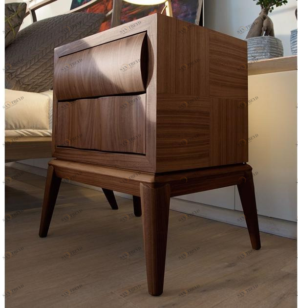 VOLPI Прямоугольная тумбочка из дерева с ящиками Contemporary living 9cag-001-0ds