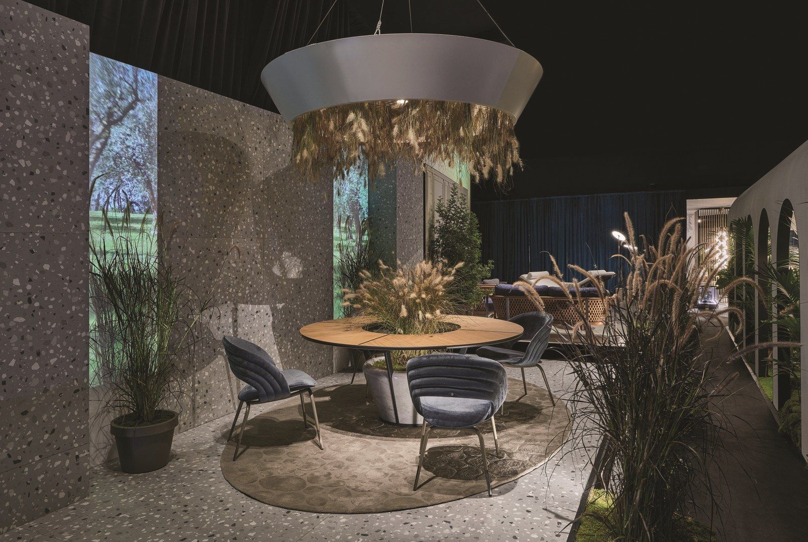 Стол iroko с мраморной плантатором Visionnaire Wing ARCH-00111959 - Вид №3