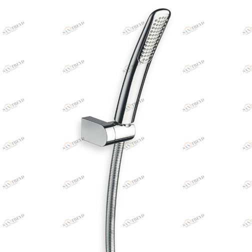 CRIPD679 Регулируемый держатель для ручного душа с ручным душем против известкового налета и гибким шлангом LONG LIFE Cristina Rubinetterie 