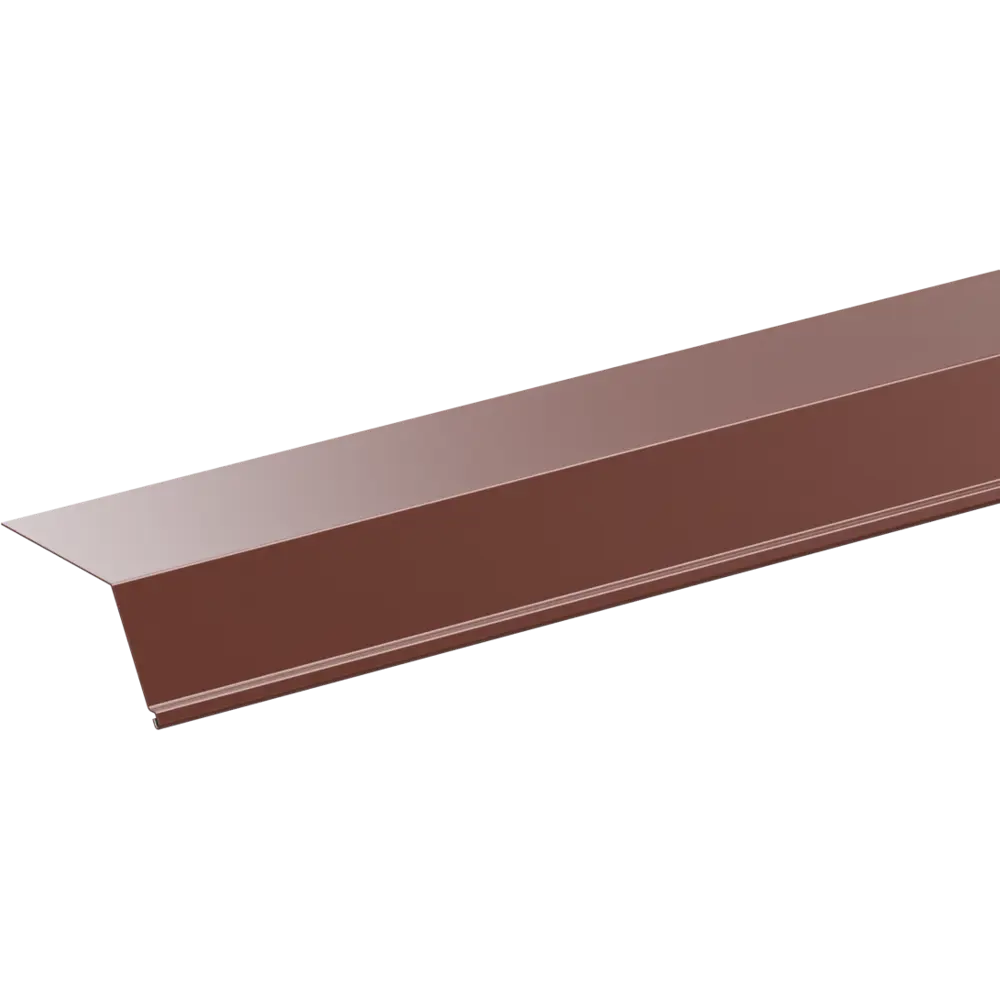 Планка карнизная 65x100x2000 мм 0.4 мм RAL 8017 коричневый ВЕГА STLM-2196709