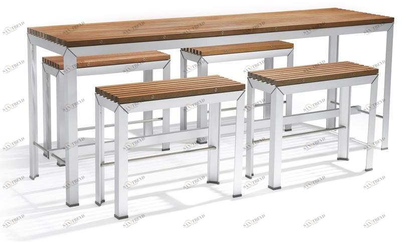 Extremis Садовый высокий деревянный стол Extempore sun-id-1377475