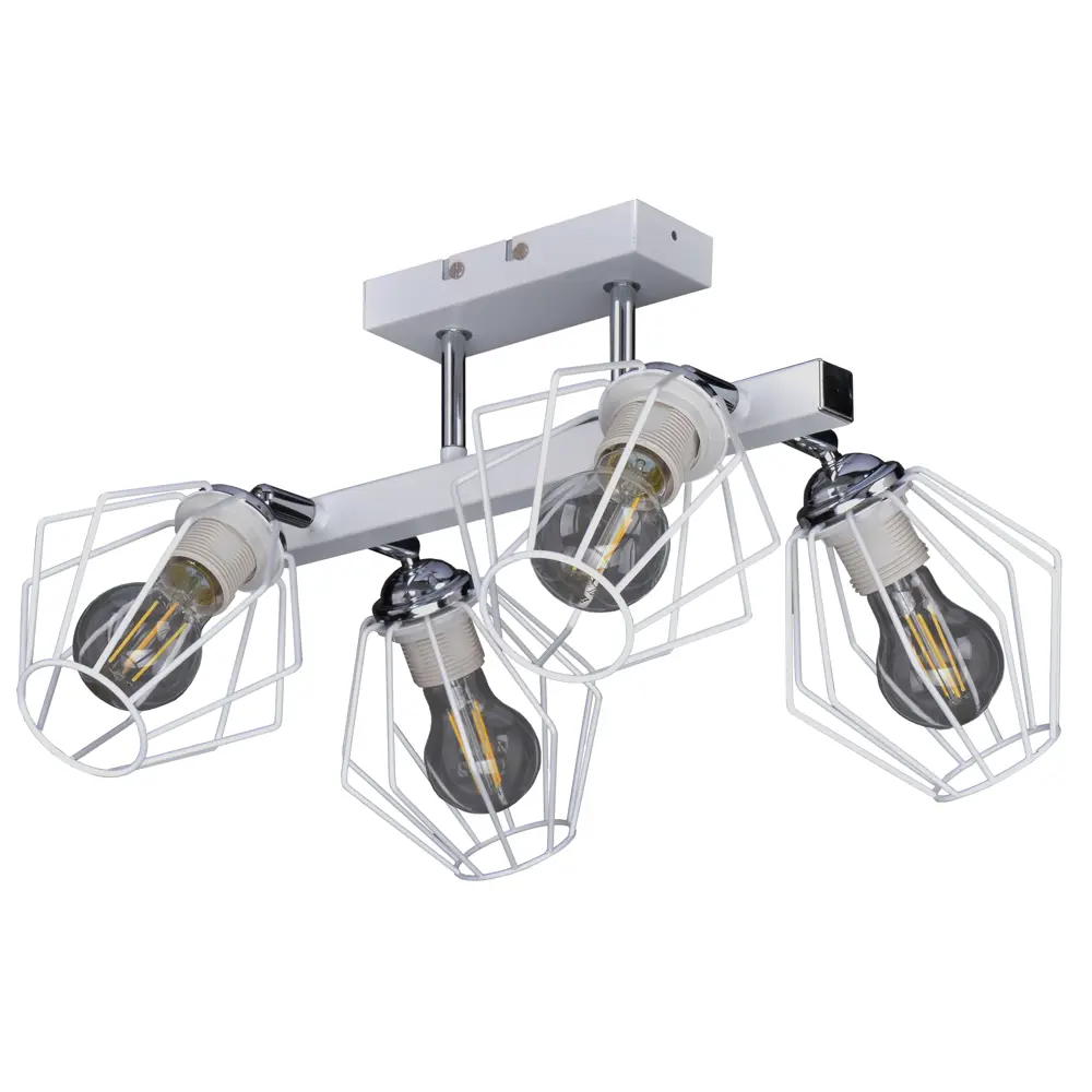 Люстра потолочная Дрим РС21514 4 лампы 12 м² цвет белый РОССВЕТ STLM-2151296 - Вид №2