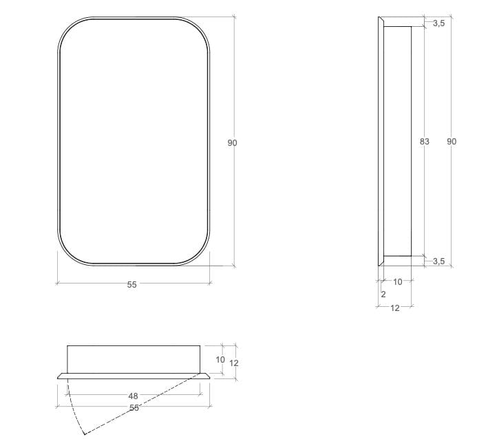 Зеркало с контейнером Nic сюжет ARCH-00060569 - Вид №3