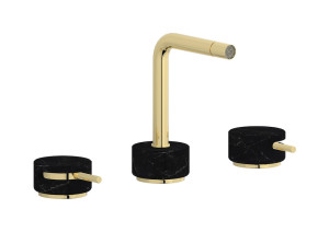 Смеситель для биде на 3 отверстия с донным клапаном WE ARE IB mm393ii_2 Pale Gold Marmo