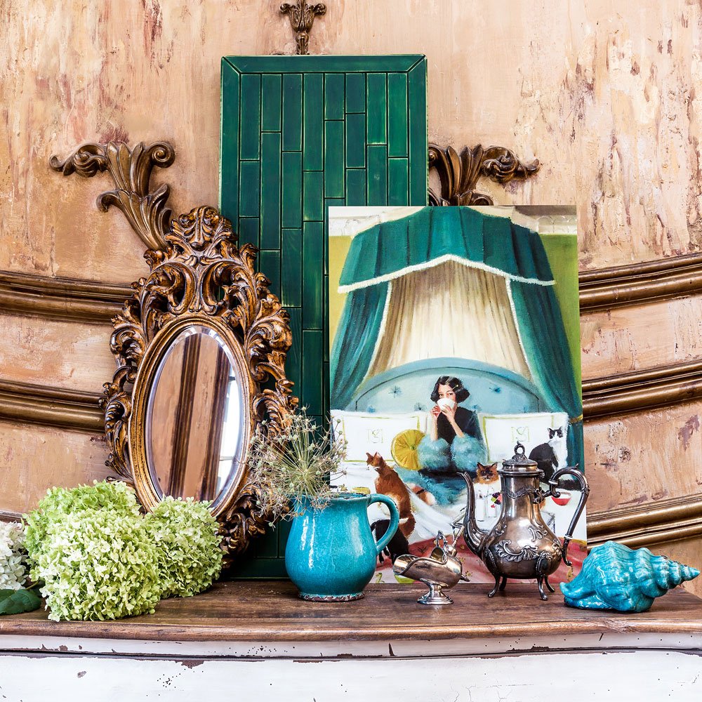 Постер на стену разноцветный 46х66 см "Утренний кофе" BYOBJECT ДЕВУШКИ 00-3874122 Бежевый;зеленый;розовый;разноцветный Object Desire  - Вид №3