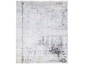 Шелковый прямоугольный ковер ручной работы