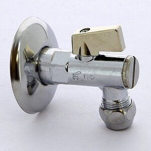 Кран шаровый ITAP угловой с фильтром, розеткой и соединителем для медной трубки 10x1/2"