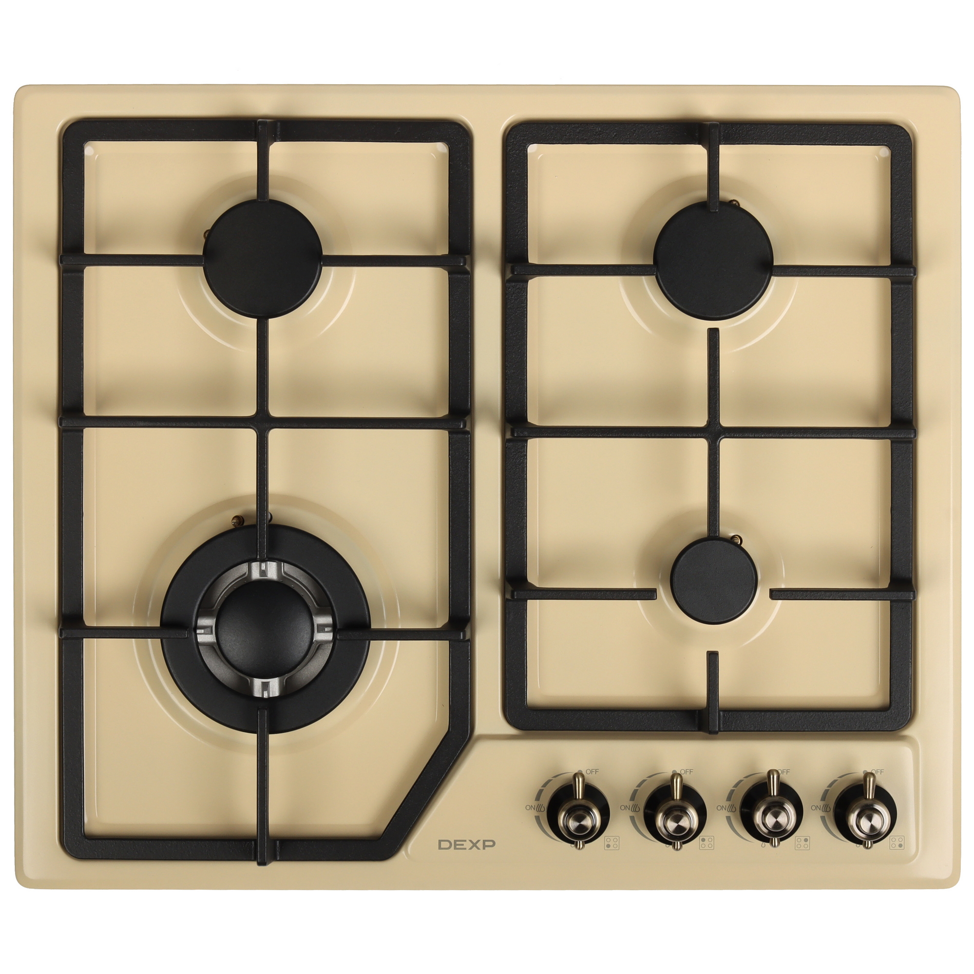 9100932 Газовая варочная поверхность DEXP MGBS-604B2 STDN-0120017
