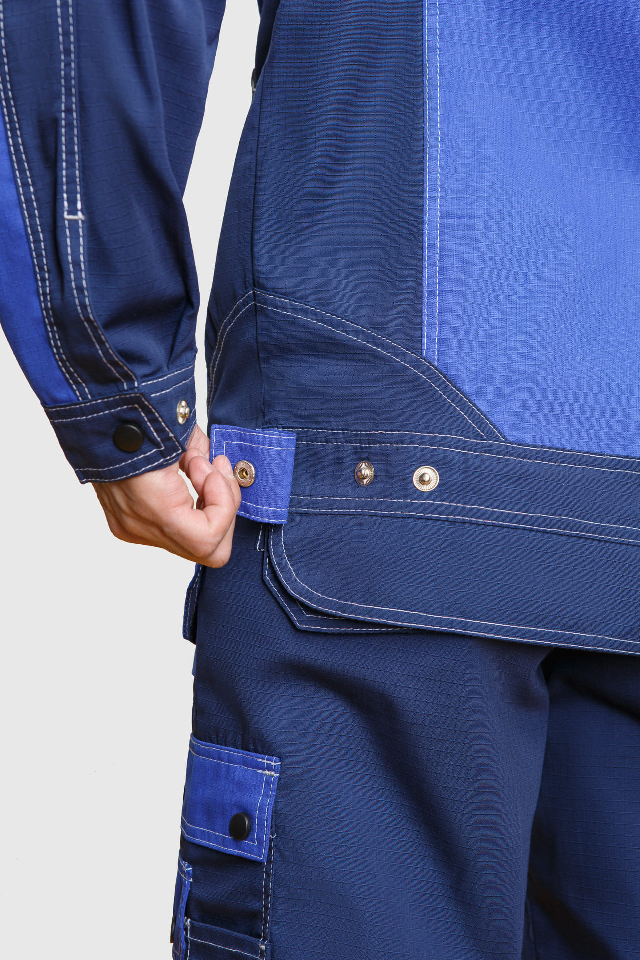 68811 Костюм "Прогресс" темно-синий с васильком  Летняя спецодежда  размер 56-58/182-188  - Вид №13