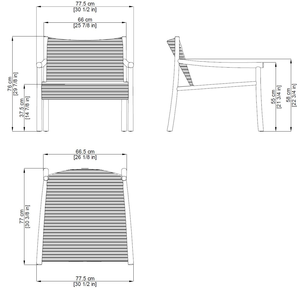 Садовое кресло с подлокотниками Arper Ката ARCH-00021276 - Вид №7