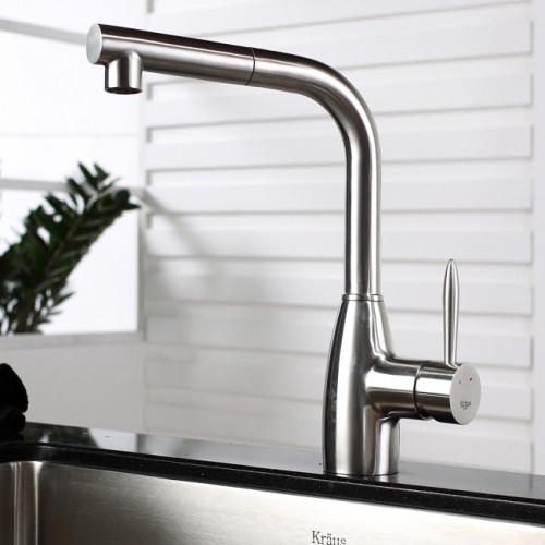 Кухонные смесители KPF-2140 сталь krausru  - Вид №4
