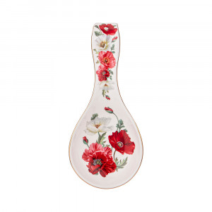 104-778 Посуда фарфоровая Маки подставка под ложку Lefard