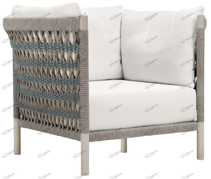 JANUS et Cie Кресло из морской веревки с подлокотниками Anatra sun-id-1408255