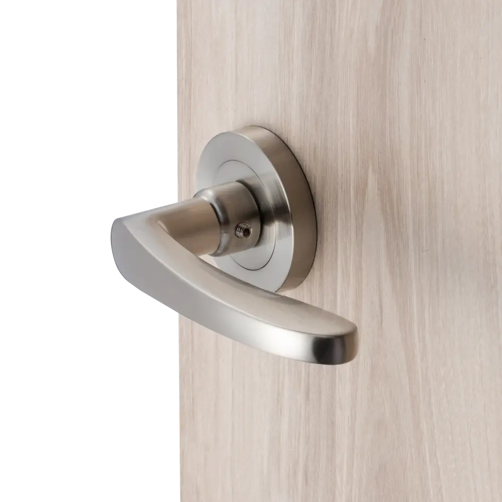 82227133 Дверные ручки Inspire Louise без запирания алюминий 121 мм цвет никель STLM-0022329  - Вид №5