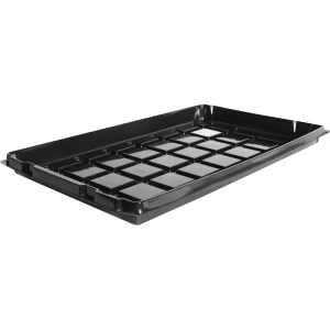 Поддон для рассады 52x31x3.5 см пластик черный 13456648 STLM-2048495