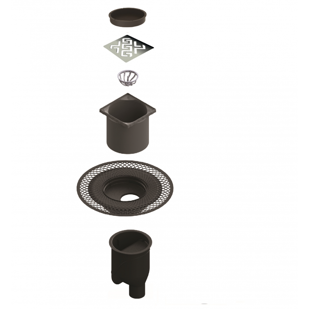 090061 Трап водосток PLATZ Antik 150х150  Berges PLATZ Antik  - Вид №3