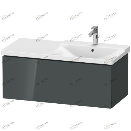 LC615003838 Тумбочка подвесная L-Cube #LC6150 1020 x 481 мм Доломитово-серый глянцевый лак Duravit